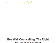 Tablet Screenshot of beewellcounselling.com